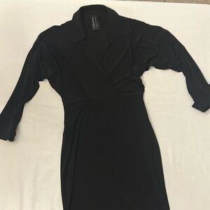 Norma Kamali Kulture black jersey dress